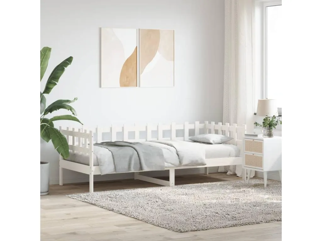Sofá cama Luxmbls maciza de Luxmbls blanco 90x200 cm 05937BSDF
