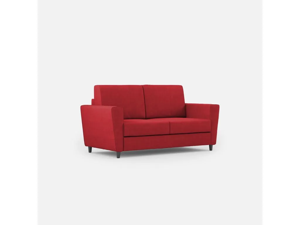 Sofá Sancaldeco mediano de 2 plazas (dos plazas de 70 cm) dimensiones exteriores L.172 cm color rojo OAQL27515