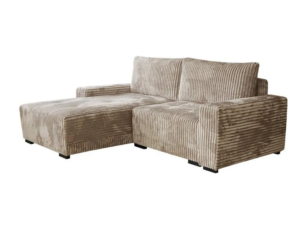 Sofá rinconero Decounico 204 Marrón Función de descanso Caja de ropa de cama 237x180cm