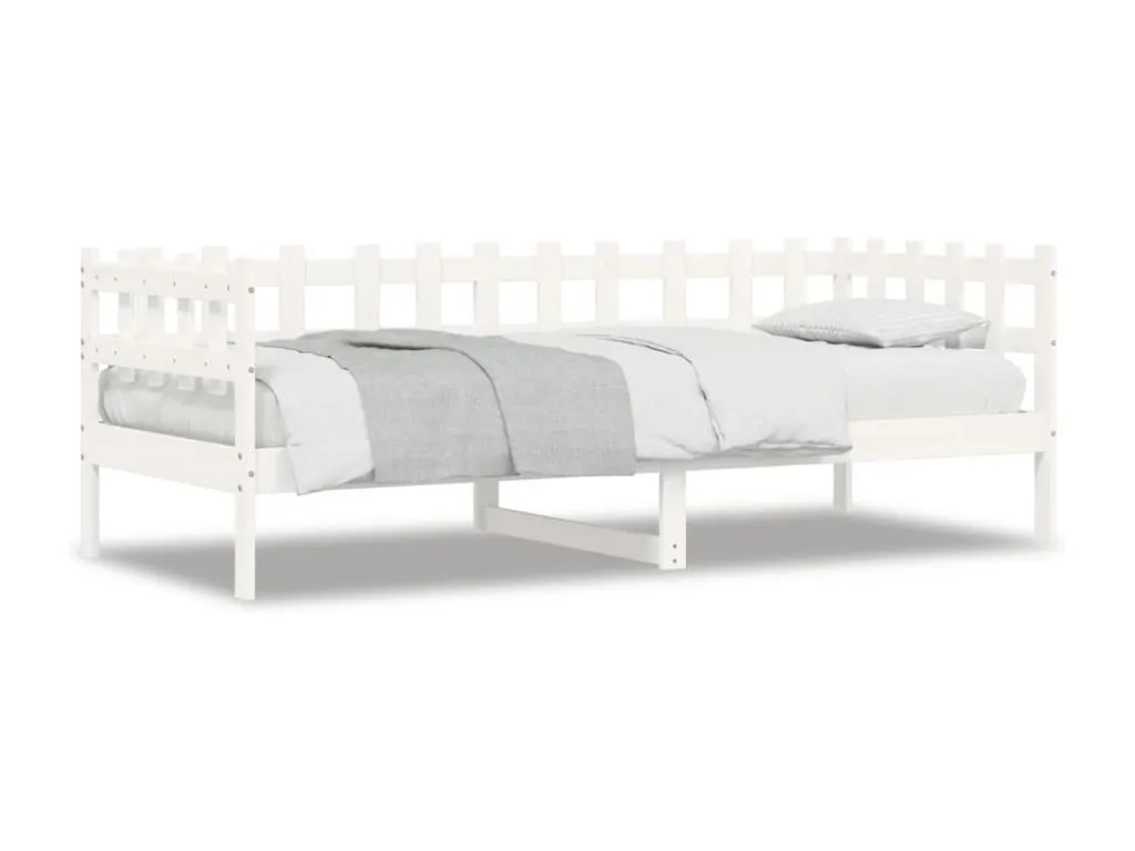 Sofá cama Luxmbls maciza de Luxmbls blanco 90x200 cm 05937BSDF