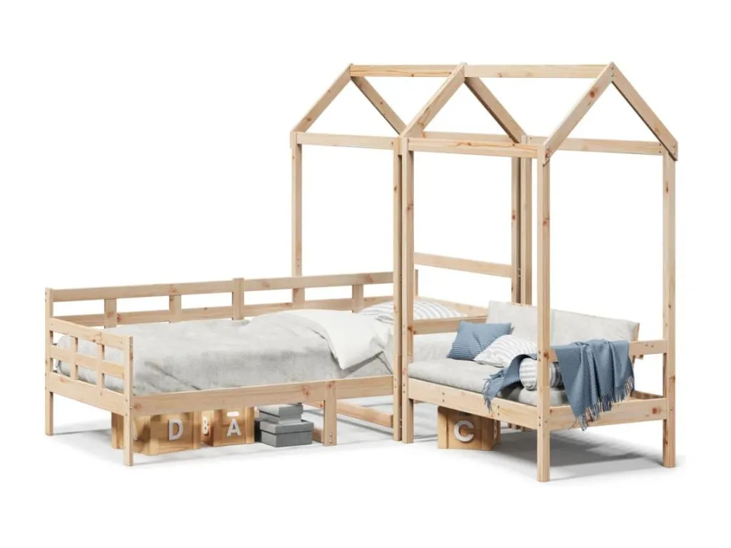Set de sofá cama con banco y techo Boverdeco maciza Boverdeco 80x200 cm