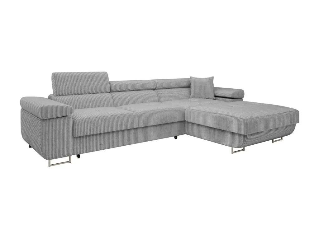 Sofá rinconero Alkihogares S102 Gris Función de descanso Caja de ropa de cama 280x170cm