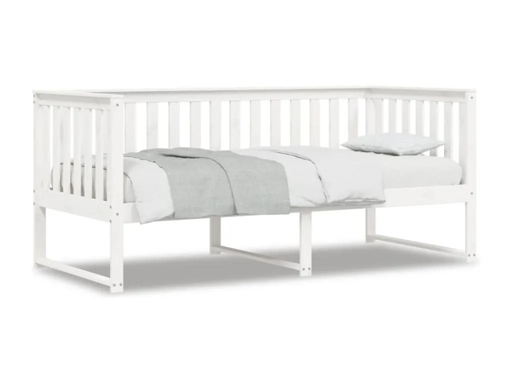 Sofá cama sin colchón Decounico maciza de Decounico blanco 90x190 cm