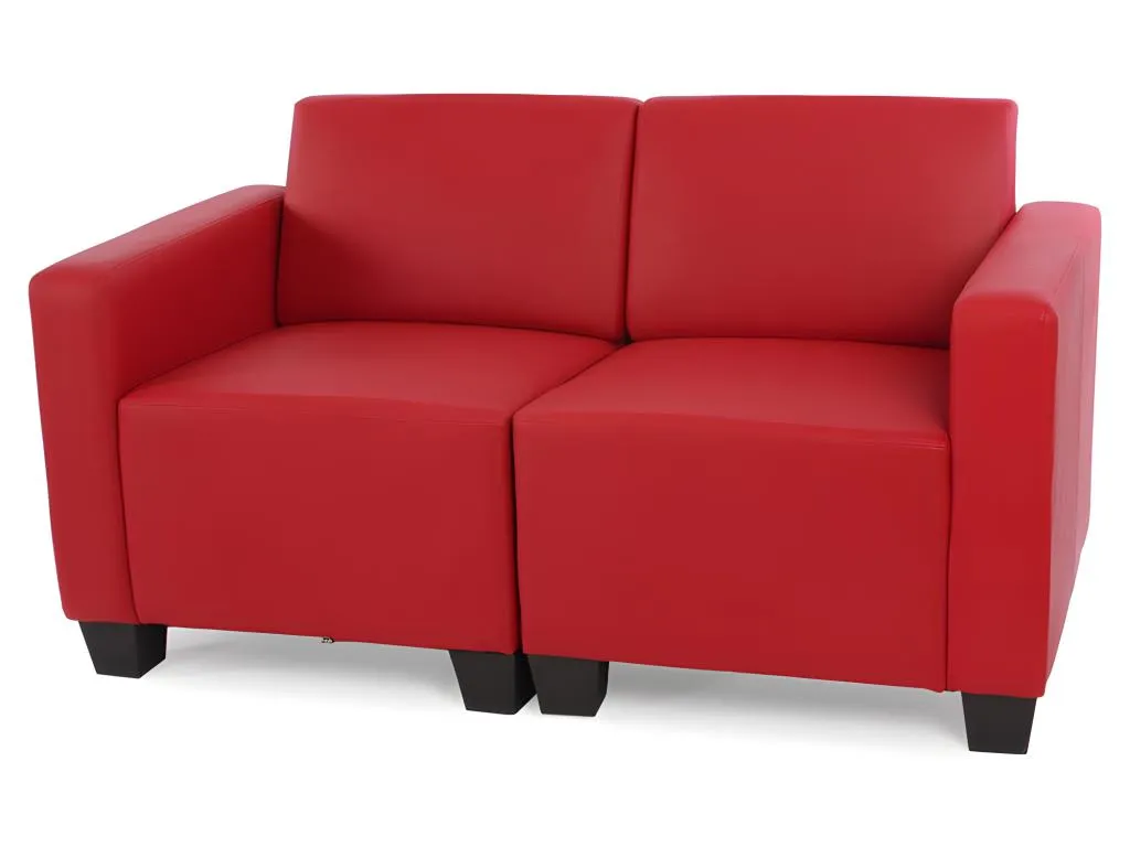 Sofá de 2 Plazas Lluesmahome en Color Rojo YU1258803