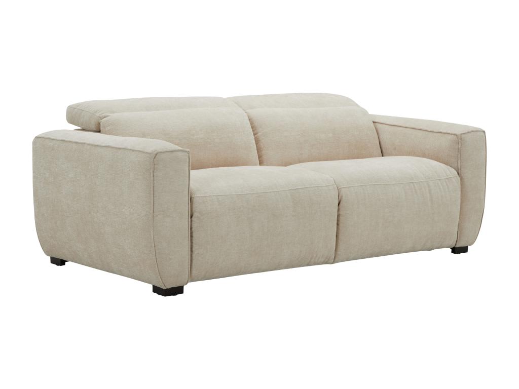 Sofá 3 plazas relax eléctrico en tela beige