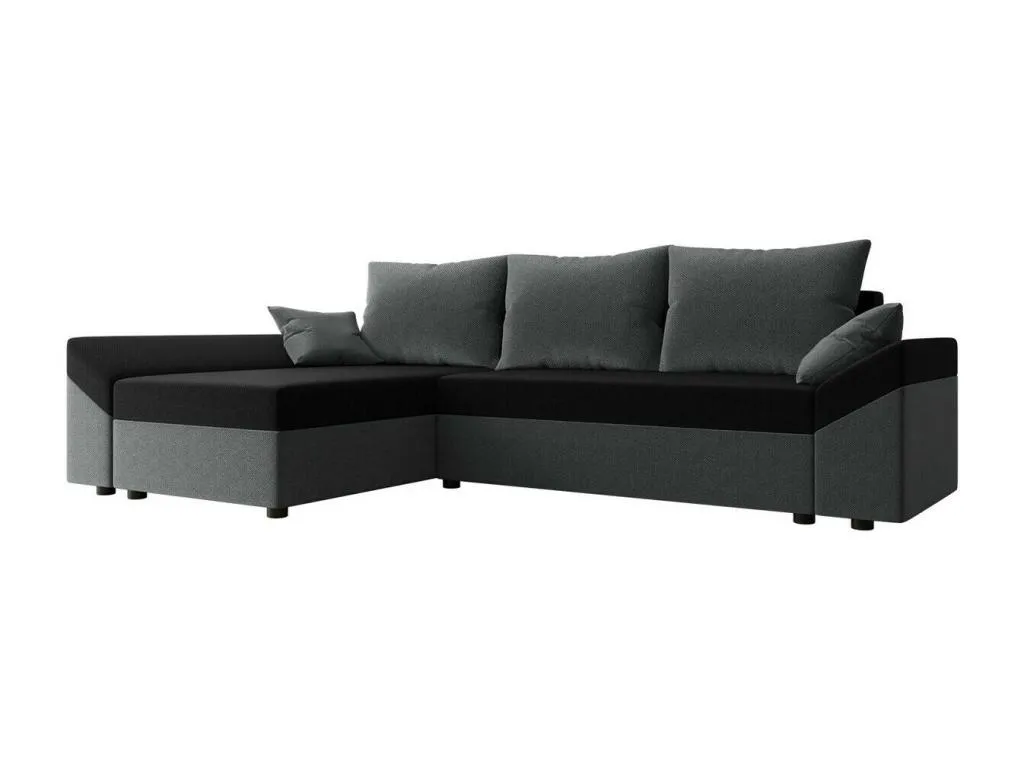 Sofá rinconero memphis 130, gris, función de descanso, caja de ropa de cama, 240x140x82cm yvq1697221