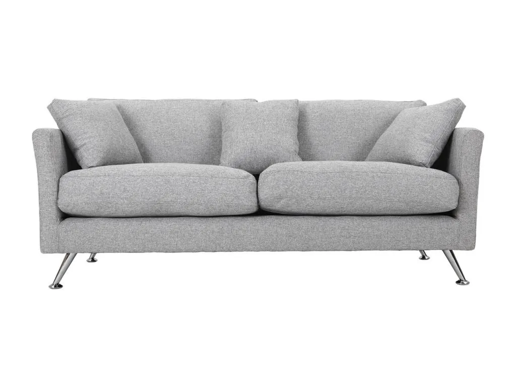 Sofá diseño 3 plazas diseño gris claro Hogarsens