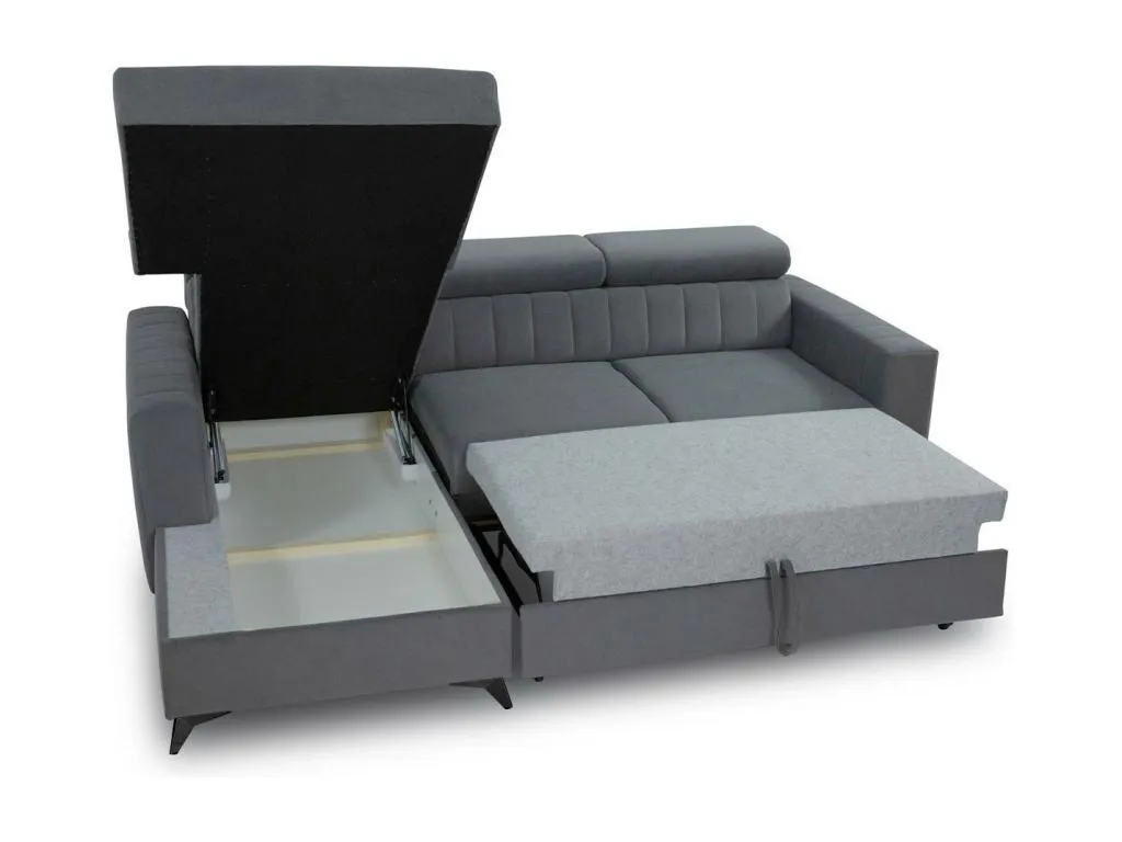 Sofá rinconero Micasacool 170 Rosa Función de descanso Caja de ropa de cama 236x172cm