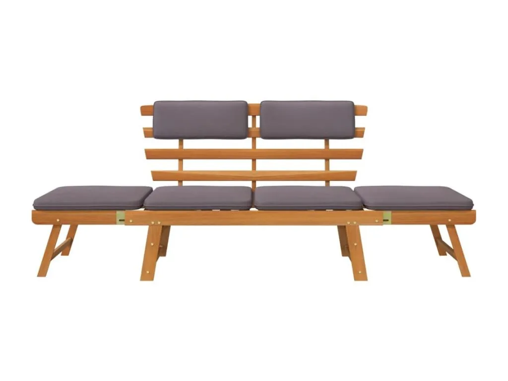 Sofá cama de jardín 2 en 1 con cojín Micasacool maciza Micasacool 190cm