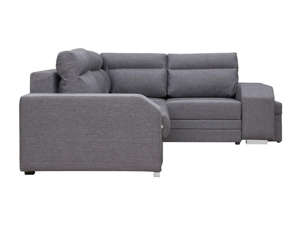 Sofá rinconero Nidolux 101 Gris Función de descanso Caja de ropa de cama 305x205cm
