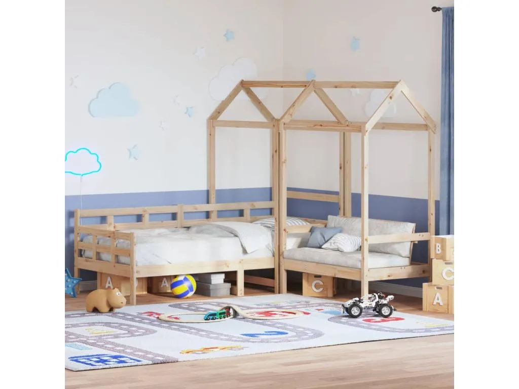 Set de sofá cama con banco y techo Boverdeco maciza Boverdeco 80x200 cm