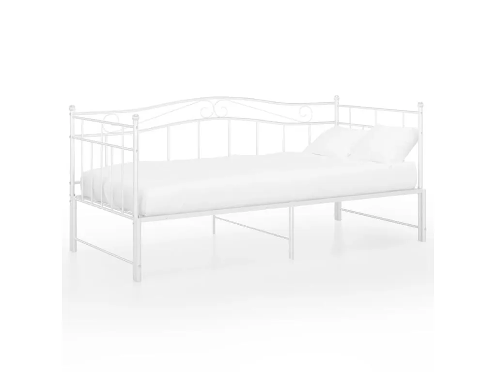 Estructura de sofá cama extraíble de Francomuebleses blanco 90x200 cm