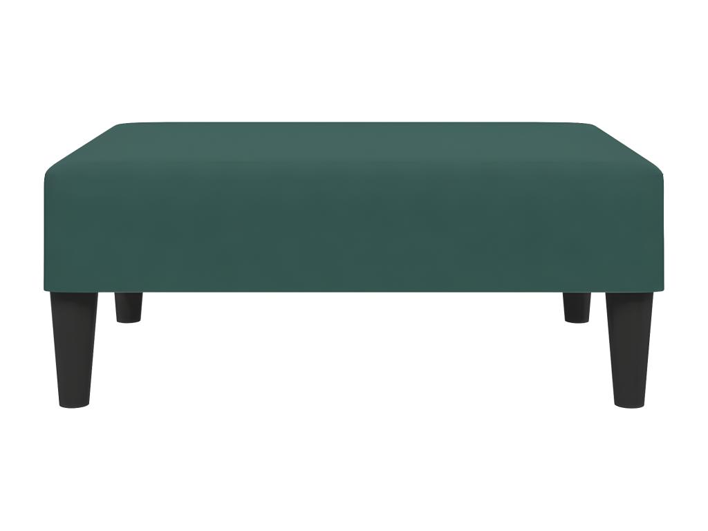 Sofá cama de 2 plazas con taburete Nidolux verde oscuro