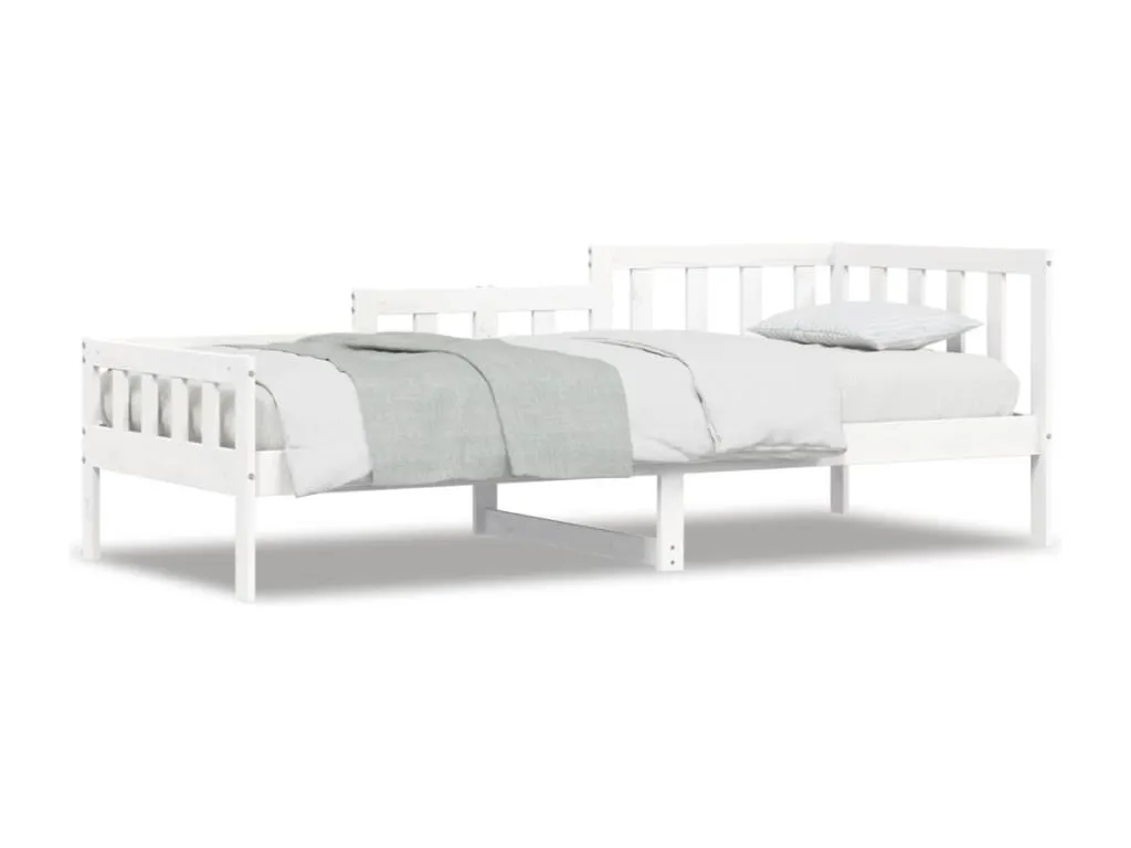 Sofá cama Alkihogares maciza de Alkihogares blanco 90x200 cm